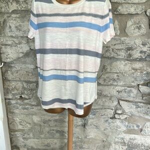 LOFT Crewneck Striped Top